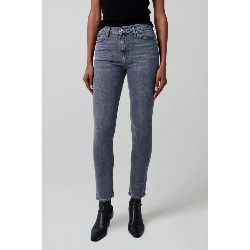 CITIZENS OF HUMANITY Olivia Jeans High Rise Ankle Slim Silver Mist W32 NWT CoH